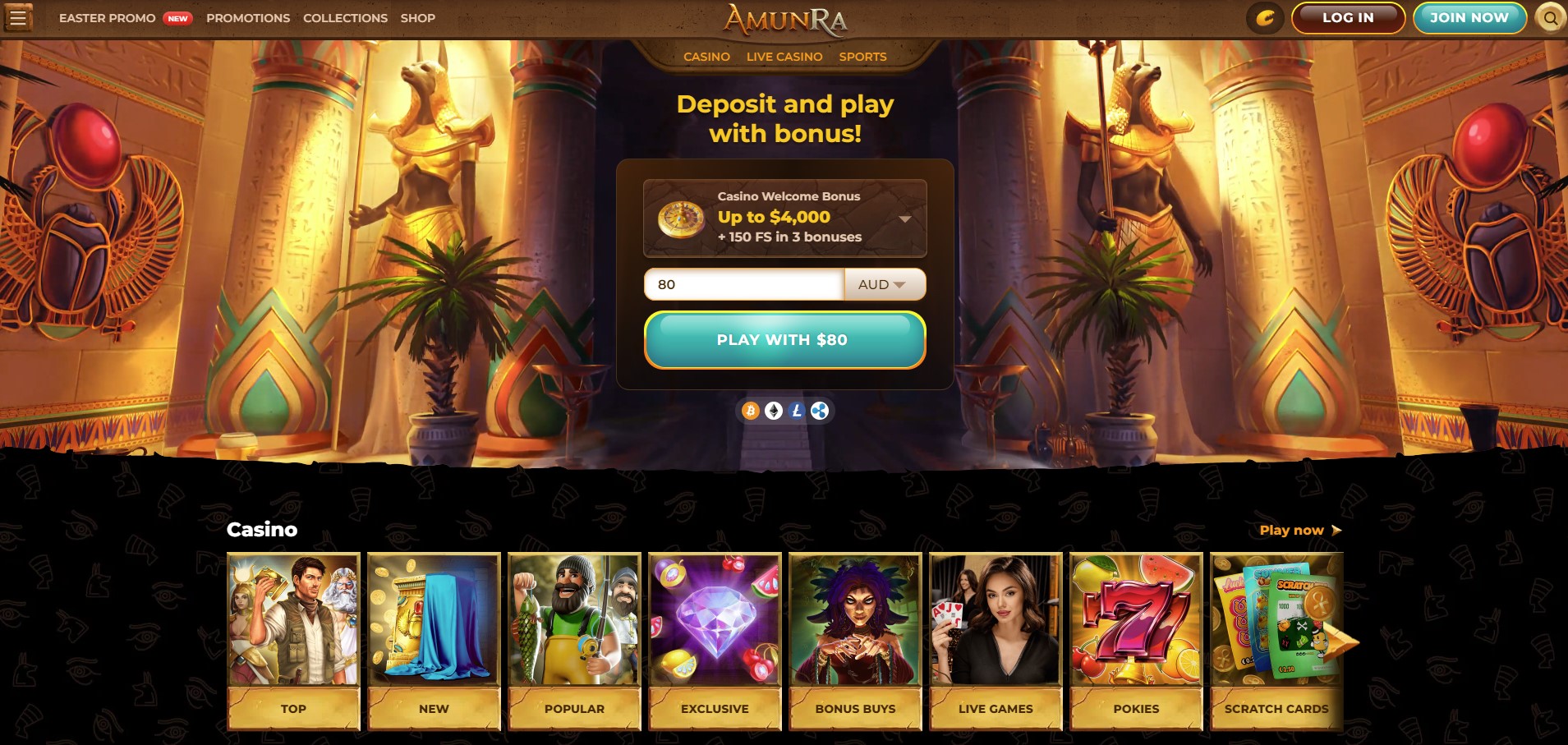 AmunRa Casino preview