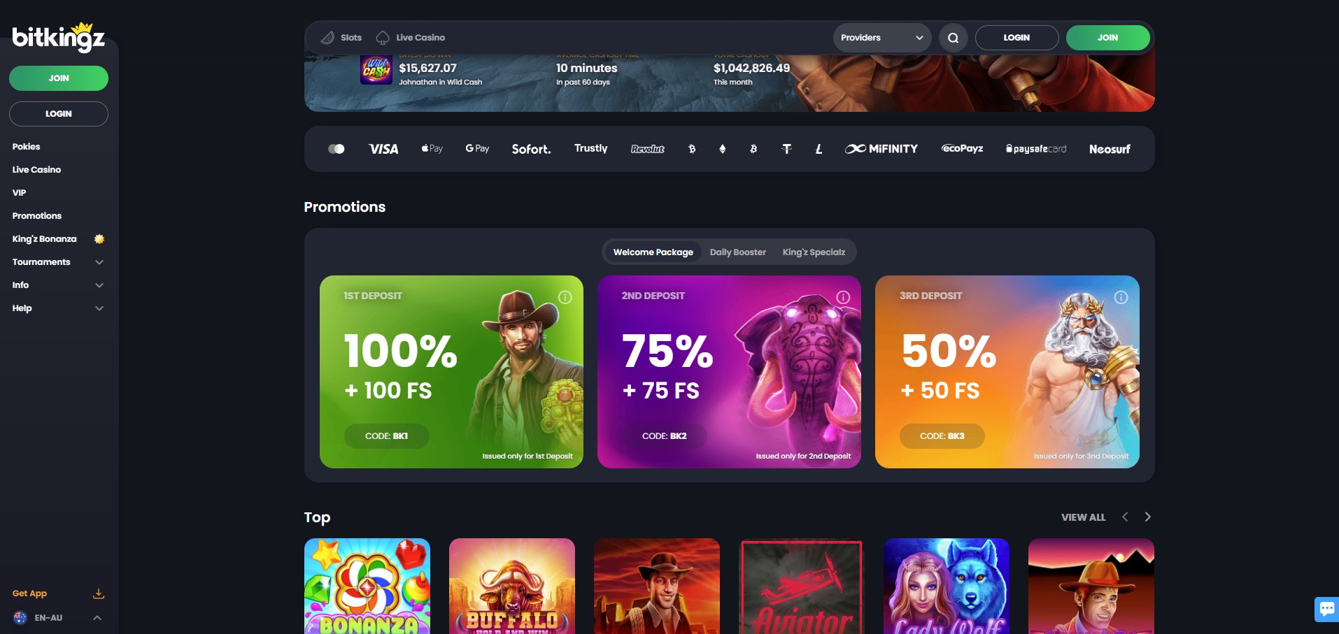 Bitkingz Casino preview